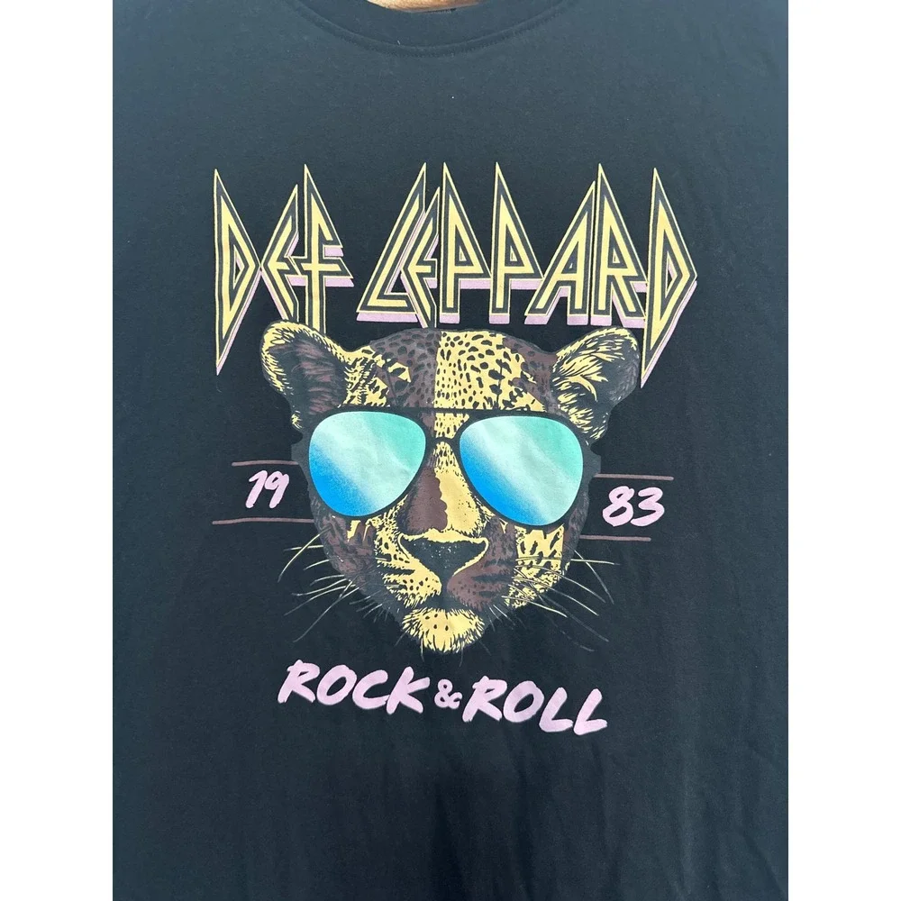 Def Leppard Black Graphic Tank Top - Picture 2 of 5